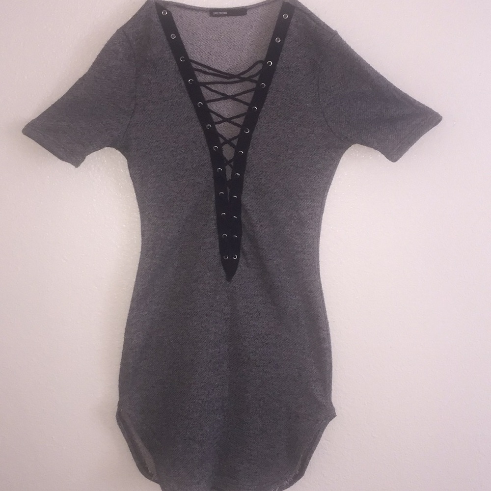 Short Sleeve Sweater Dress